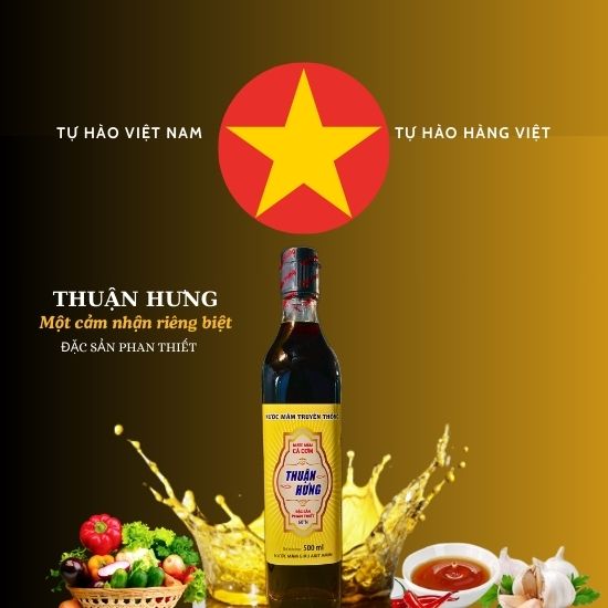 NƯỚC MẮM THUẬN HƯNG 60 ĐẠM/1 THÙNG 12 CHAI 500ML