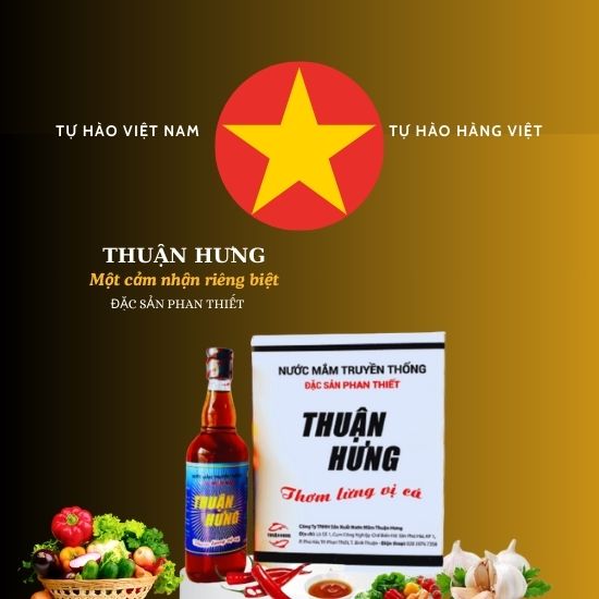 NƯỚC MẮM THUẬN HƯNG THƠM LỪNG VỊ CÁ 1 THÙNG 12 CHAI 520ML